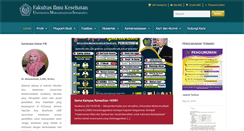 Desktop Screenshot of fik.ums.ac.id