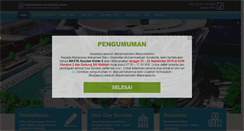 Desktop Screenshot of pmb.ums.ac.id