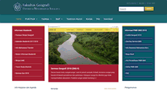 Desktop Screenshot of geografi.ums.ac.id