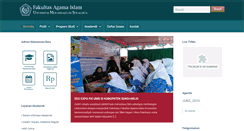 Desktop Screenshot of fai.ums.ac.id