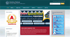 Desktop Screenshot of hukum.ums.ac.id